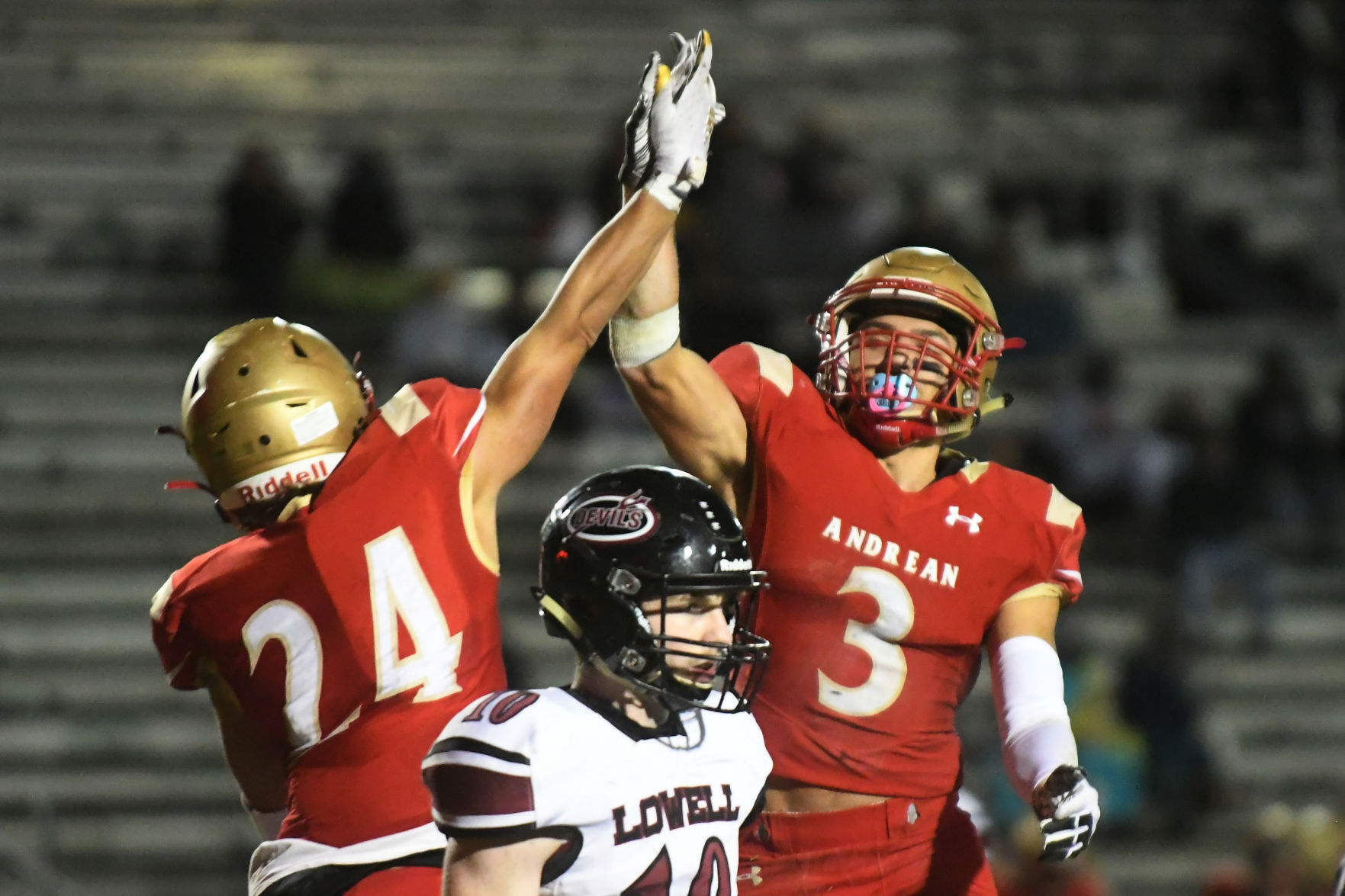 Lowell at Andrean football